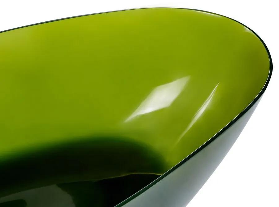 Voľne stojaca vaňa 169 x 78 cm zelená BLANCARENA Beliani