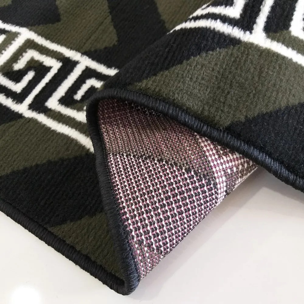 Štýlový koberec do každej izby v khaki farbe Šírka: 120 cm | Dĺžka: 170 cm