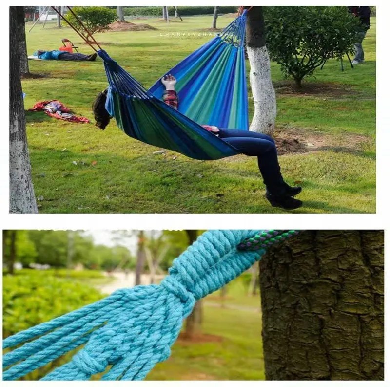 Závesná hojdacia sieť pre 2 ľudí modrá