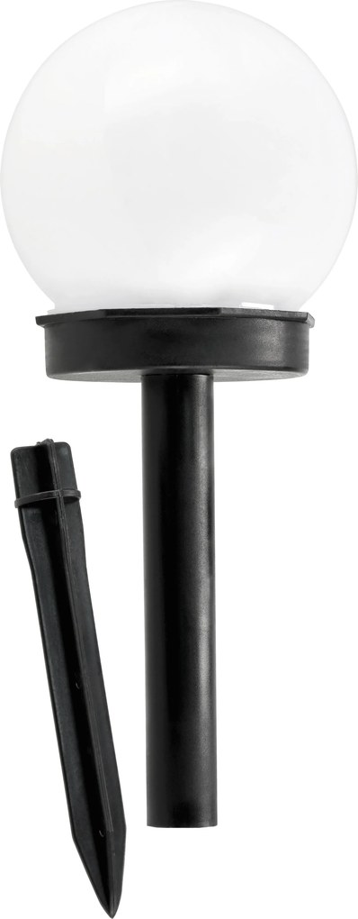 BERGE SADA 4 solárnych záhradných lámp, LED, BIELA, 10 cm, vodotesná, IP44