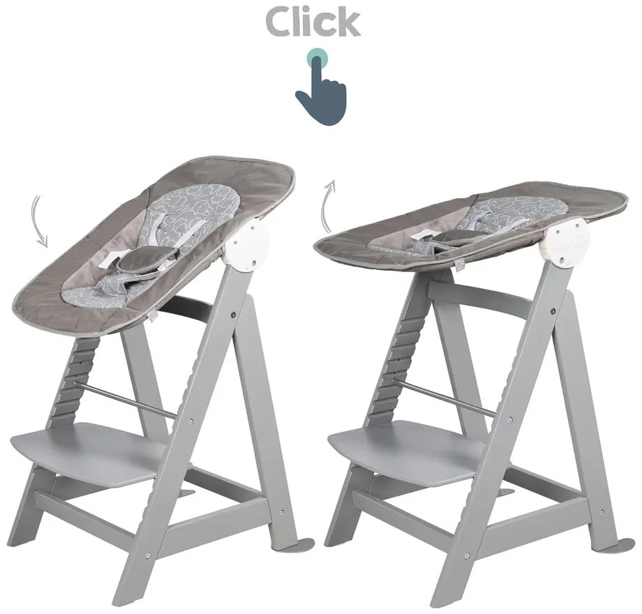 Taupe jedálenská stolička Miffy – Roba