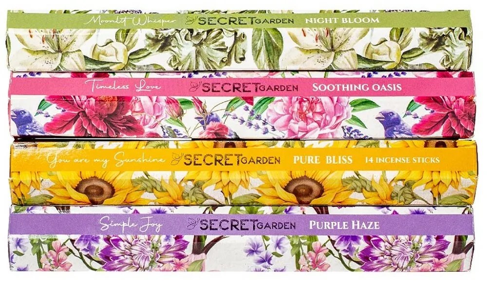 Arome Sada vonných tyčiniek Secret garden, 4 vône