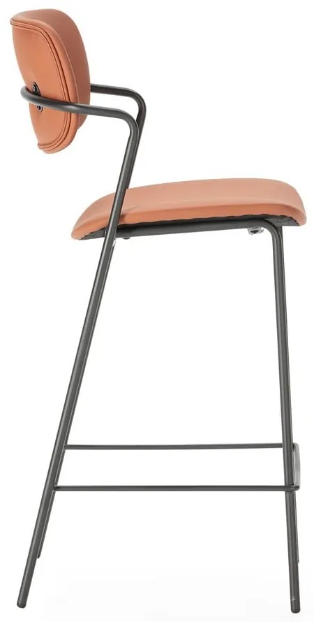 Barové stoličky v tehlovej farbe v súprave 2 ks (výška sedadla 68 cm) Maika – Marckeric