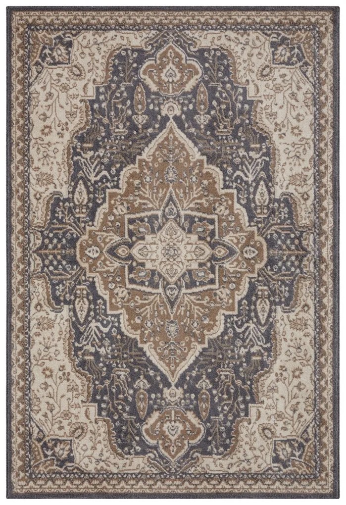 Hanse Home, Kusový koberec Terrain 105607 Orken Black Brown, 200x280, hnedá, obývacia izba