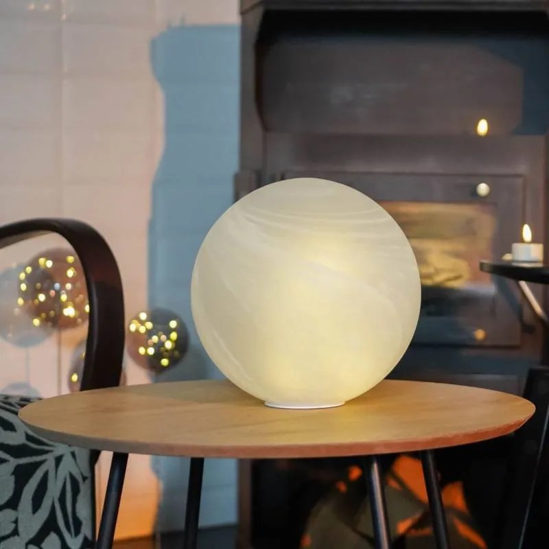 SIRIUS Světelná koule Odina, bílá, matná, 20 cm