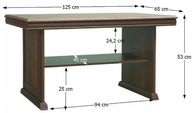 Kondela Konferenčný stolík KORA KL2, samoa king