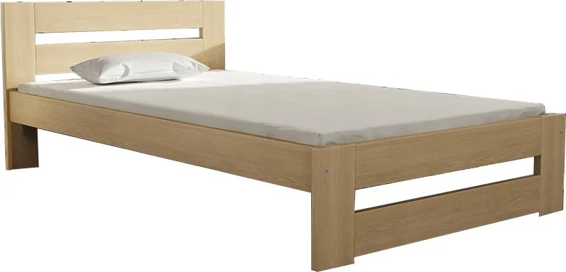 DL Jednolôžková borovicová posteľ MARA Farba: Biela, Rozmer lôžka: 90x200