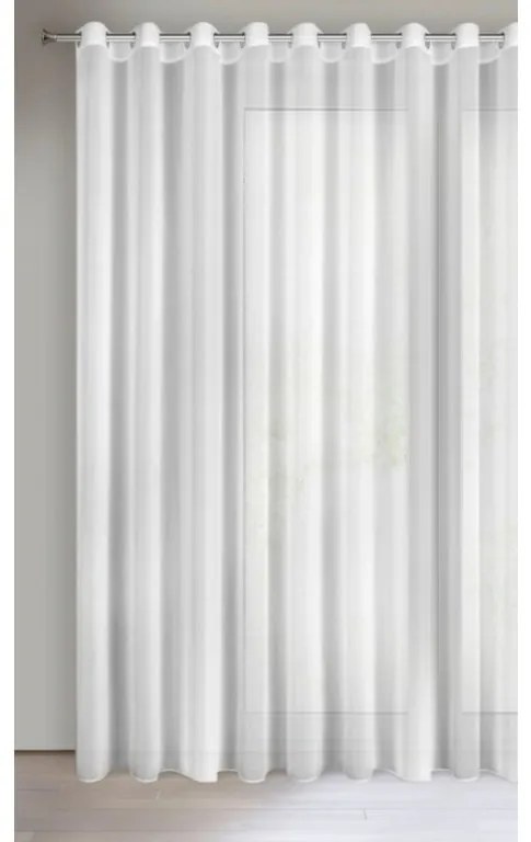 DECOREUM Hladká záclona 350 cm x 250 cm biela 100 % polyester Rozmery textílií: 350 cm x 250 cm 104800