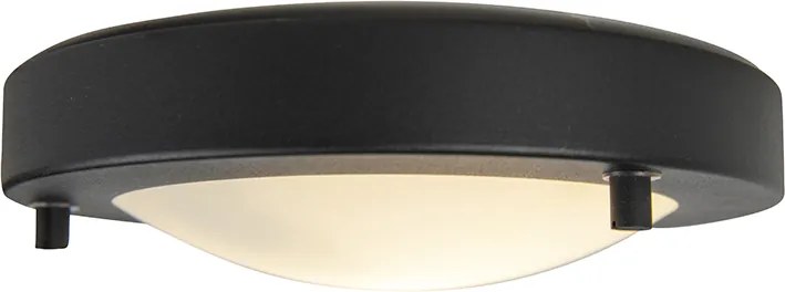 Moderné stropné svietidlo čierne 18 cm IP44 - Yuma