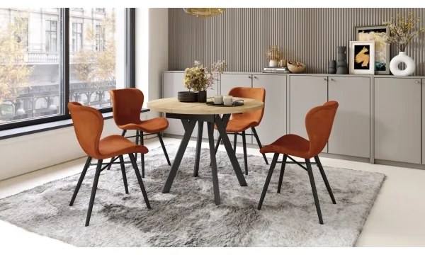 Jedálenský stôl ARTUR dub craft/čierna