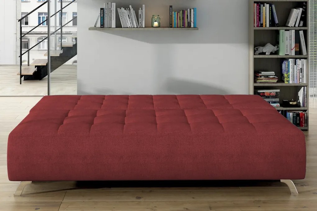 Rozkladacia pohovka Oslo, červená látka