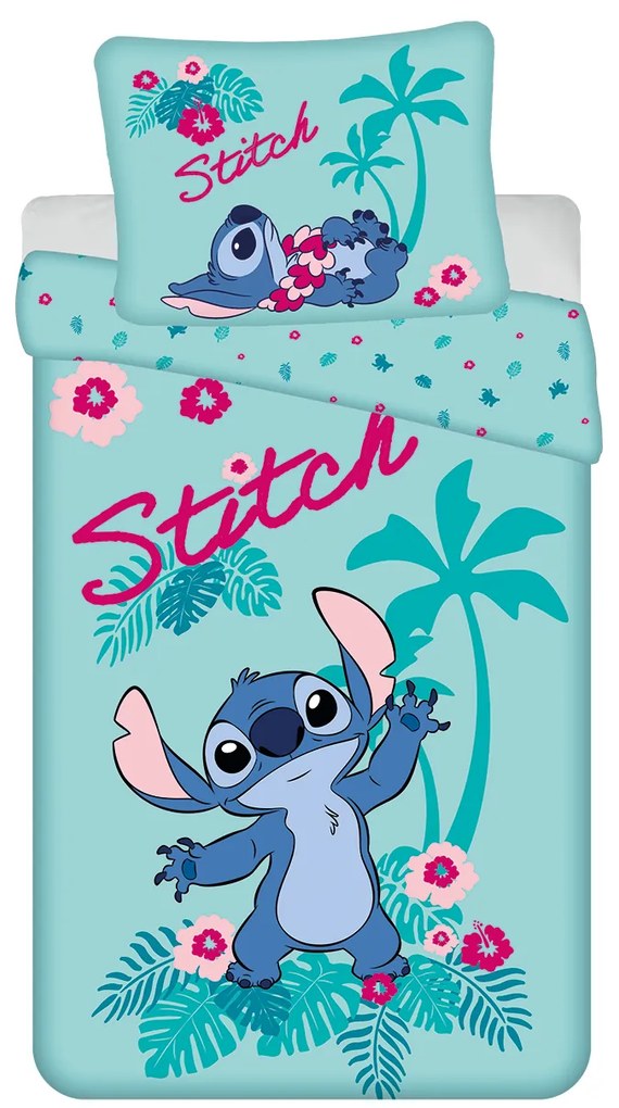 Jerry Fabrics Bavlnené obliečky 140x200 + 70x90 cm - Lilo a Stitch "Hawaii"