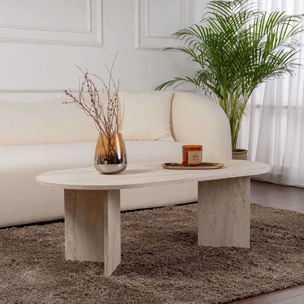 Konferenčný stolík Sable Travertine
