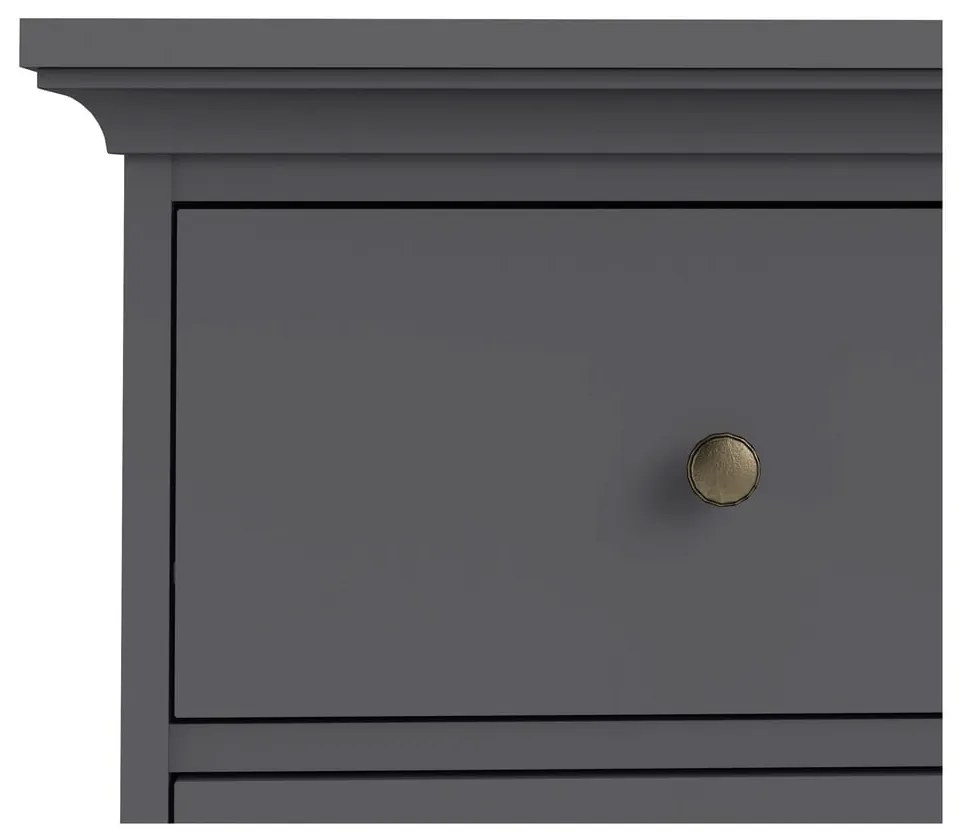 Sivá nízka komoda 96x87 cm Paris – Tvilum