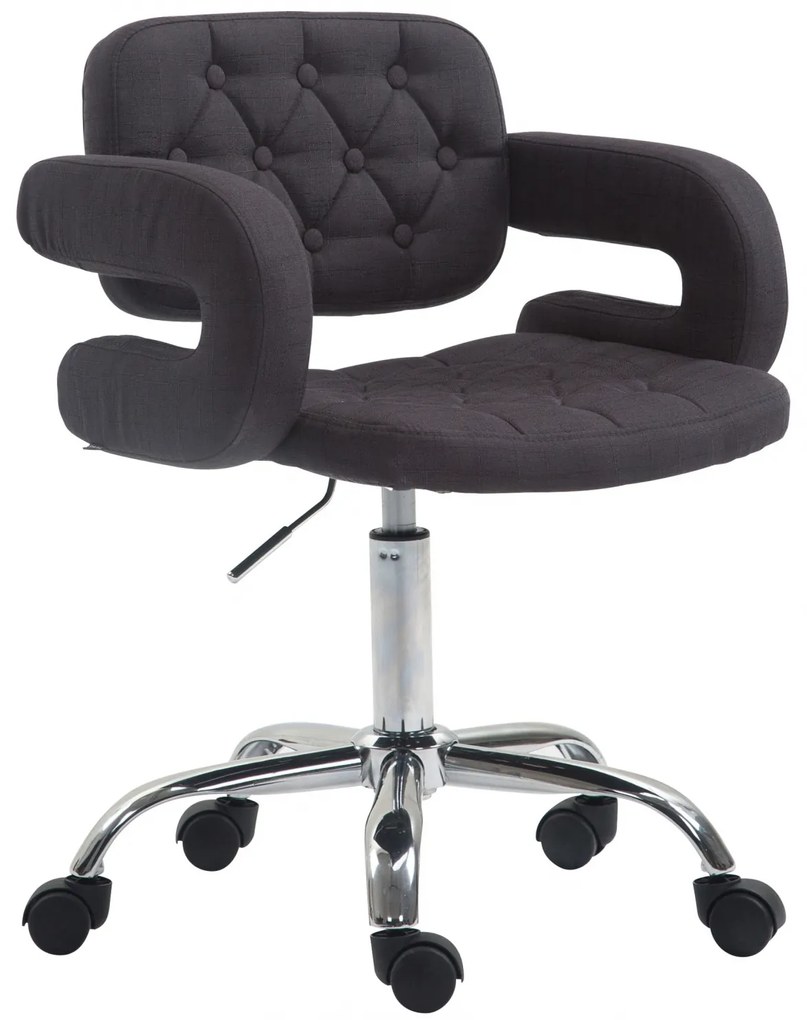 Pracovná stolička Dublin - látka - Čierna