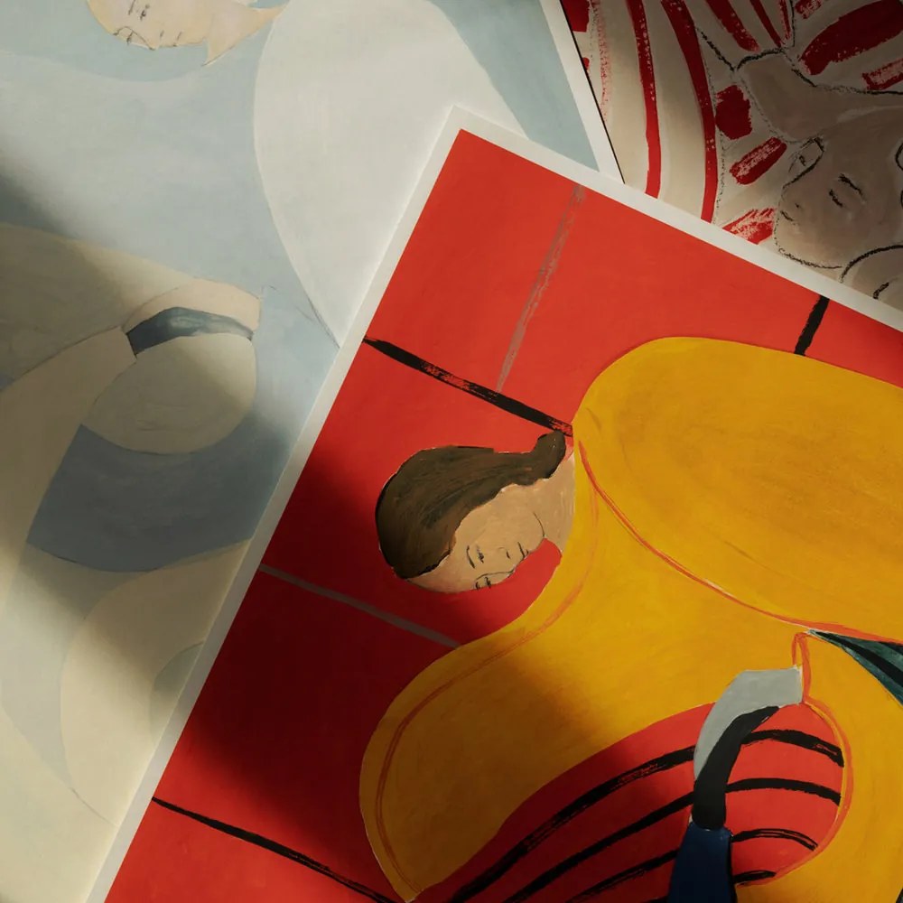 The Poster Club Plagát Hold You Red by Sofia Lind 50x70 cm