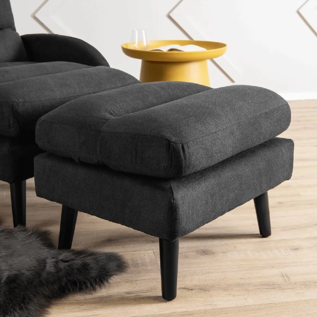 PROXIMA.store - Sklápacie kreslo HENRY FARBA: čierna