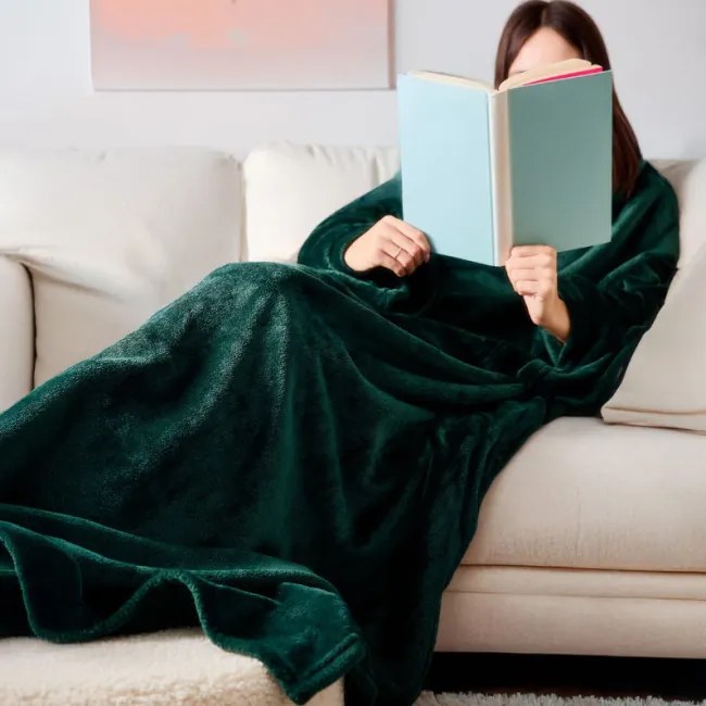 Deka SCALES s rukávmi, zelená 898407