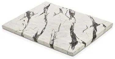 KULSAN MELAMÍNOVÝ MRAMOROVÝ PODNOS 26,5X32,5 CM BIELY