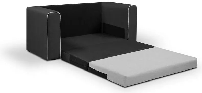 Rozkládací pohovka BELLA Šedá/Tmavě šedá