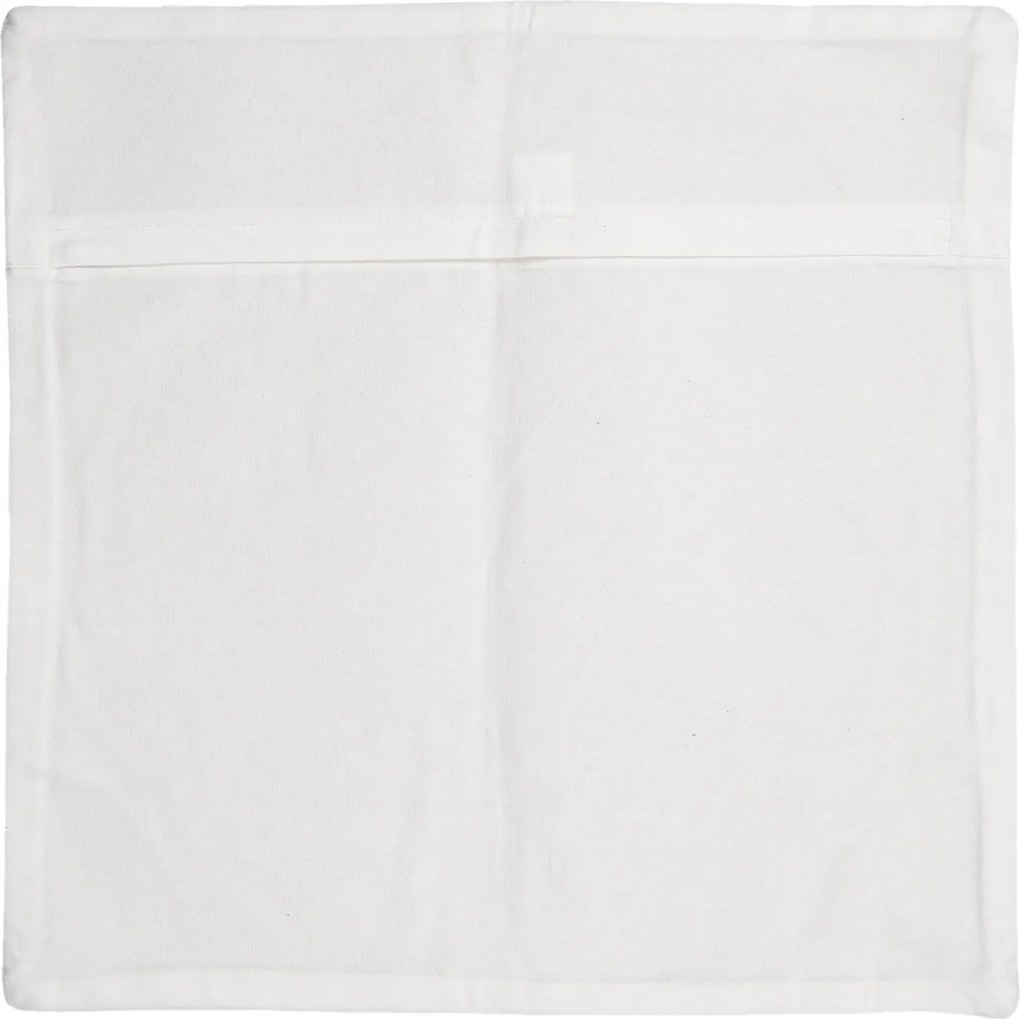 Režná bavlnená obliečka na vankúš s kvetmi - 50*50 cm