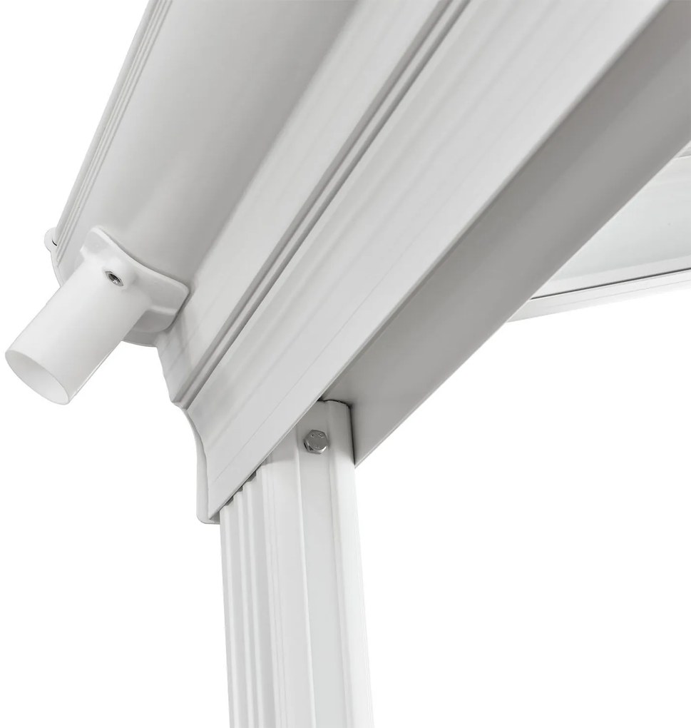 InternetovaZahrada - Furnigo Hliníková pergola Borneo 4x3 m - biela