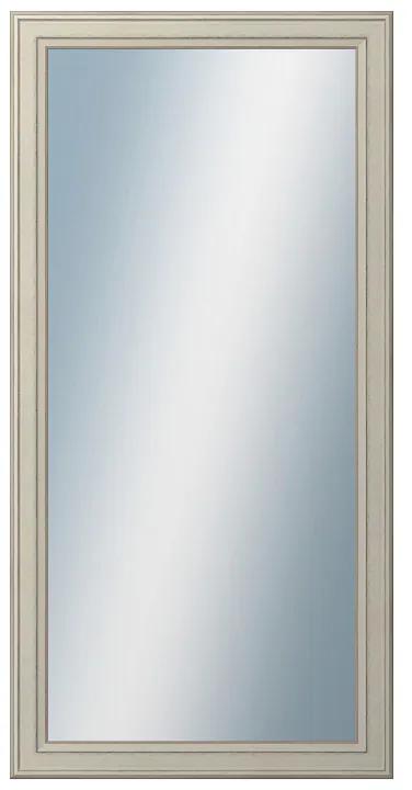 DANTIK - Zrkadlo v rámu, rozmer s rámom 50x100 cm z lišty STEP biela (3018)