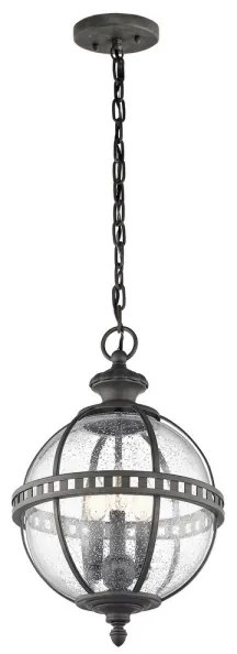 Kichler - Vonkajší luster na reťazi HALLERON 3xE14/60W/230V IP44