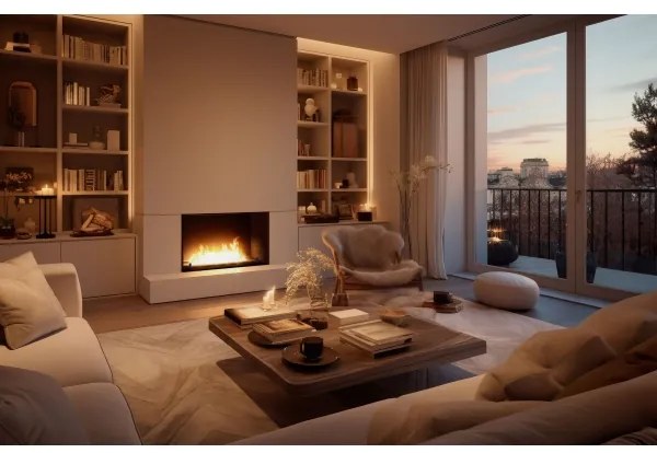 InFire - Vstavaný BIO krb 49,4x84,4 cm 3,5kW čierna