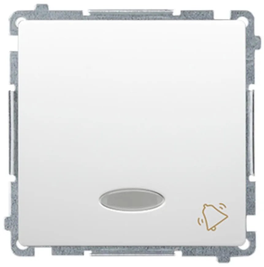 B BMD1L.01/11 Tlačidlo na zvonček podsvietené biele