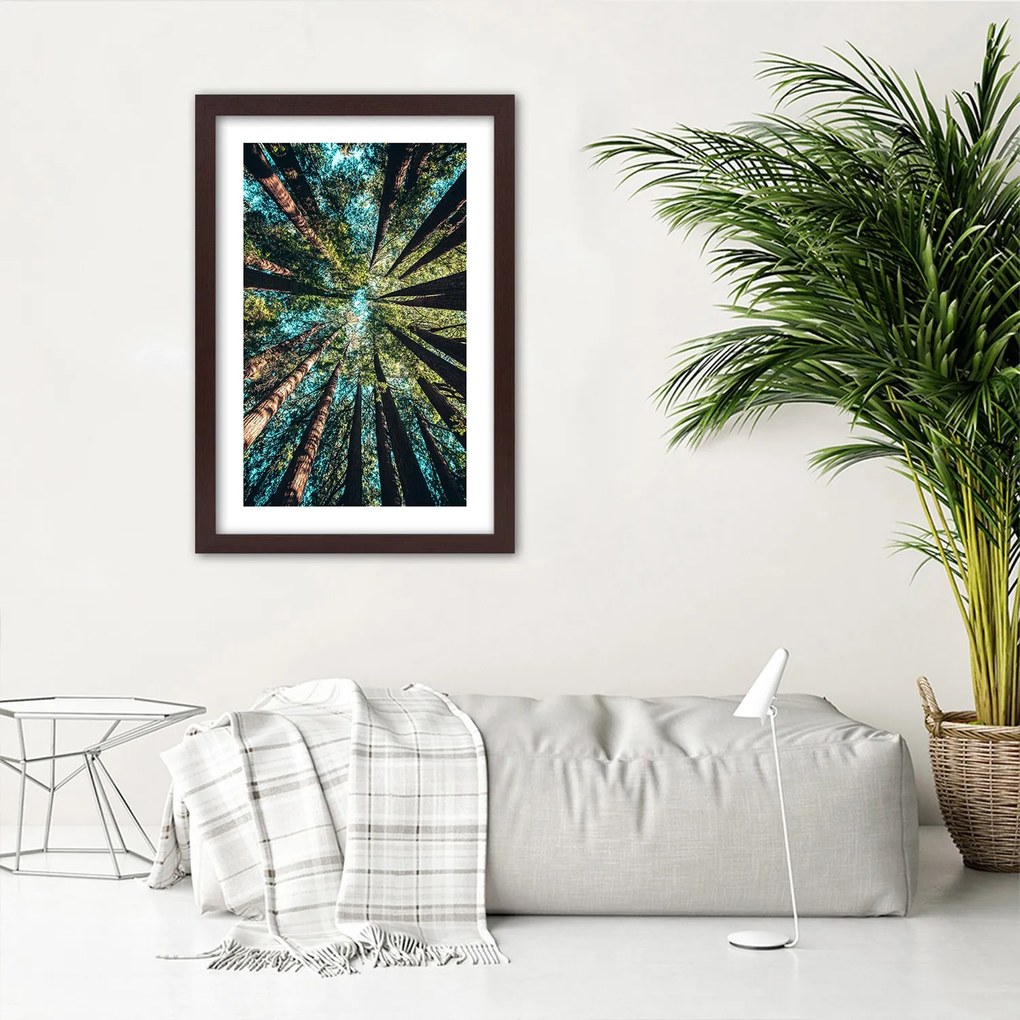 Gario Plagát Konáre vysokých stromov Farba rámu: Bez rámu, Rozmery: 20 x 30 cm