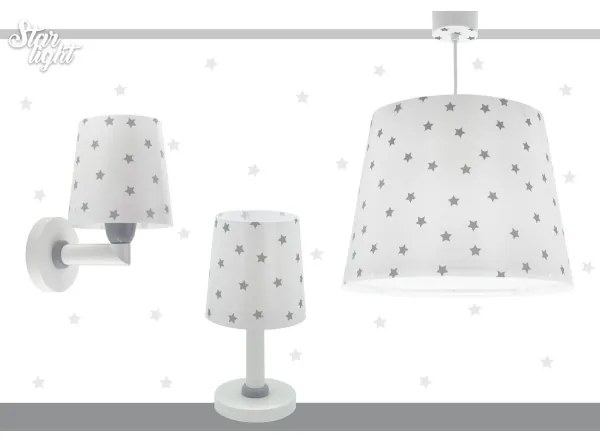 Dalber 82212B - Detský luster STAR LIGHT 1xE27/60W/230V biela