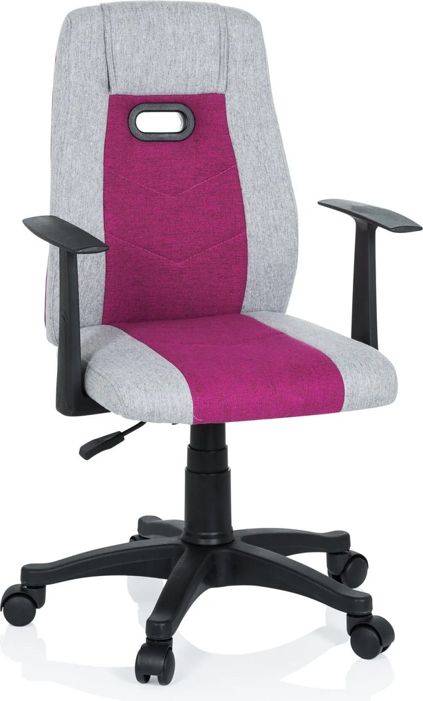 XXXLutz OTOČNÁ STOLIČKA PRE MLÁDEŽ, sivá, pink MID.YOU - Online Only detský nábytok - 001918001501