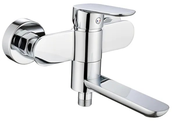 Mereo Mereo, Vaňová nástenná batéria so sklopným ramienkom, Viana, bez príslušenstva, 150 mm, chróm, MER-CBE90203