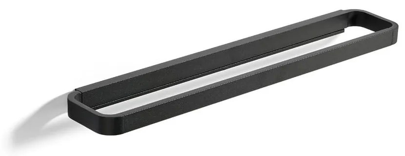Čierny vešiak na uteráky Zone Rim, šírka 44 cm