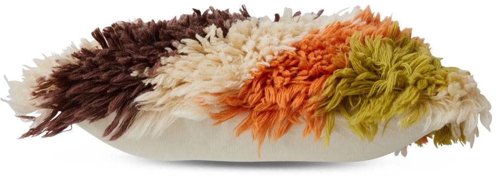 HK living Vlnený vankúš Fluffy Striped 55 x 55 cm
