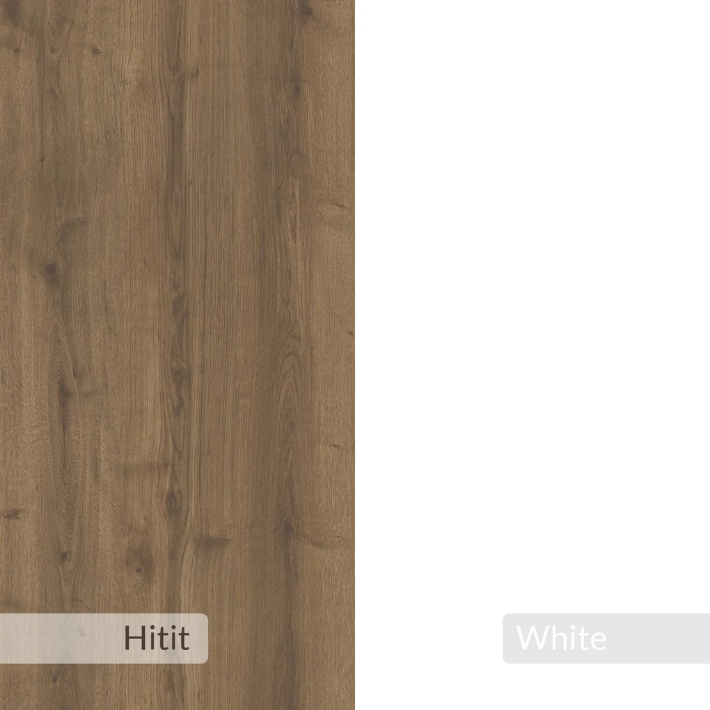 Predsieňová stena Houseland Moni biela/dub tmavý