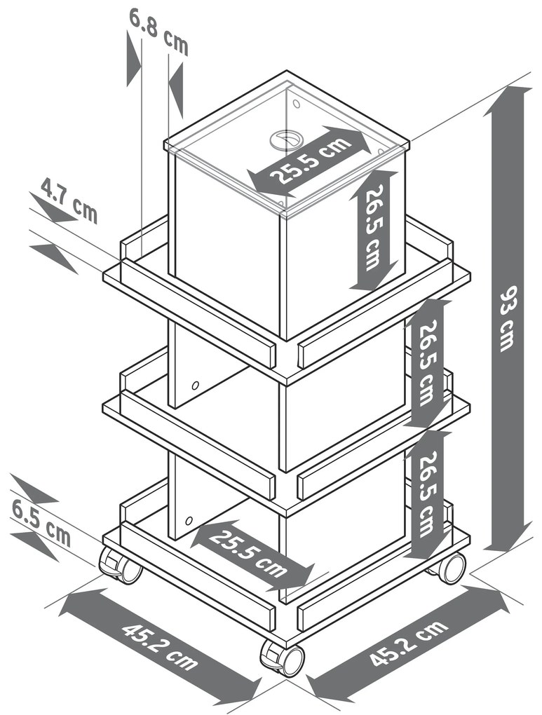 Police s úložným priestorom