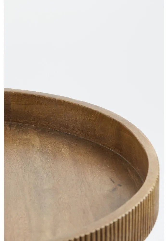 Okrúhly odkladací stolík z mangového dreva ø 50 cm Kalomo – Light & Living