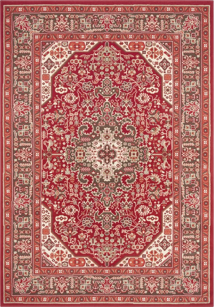 Hanse Home 80x250 cm Kusový koberec Mirkan 104098 Oriental red, červená, chodba / predsieň