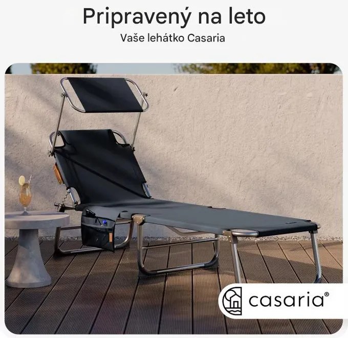 InternetovaZahrada Záhradné lehátko Ibiza - antracit