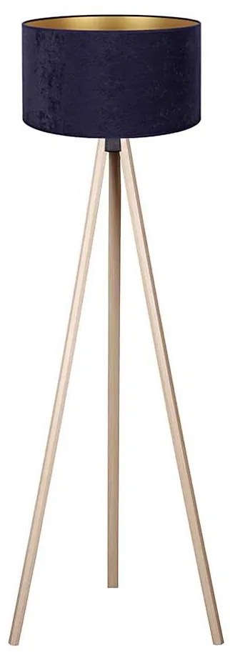 Brilagi - Stojacia lampa VELVET 1xE27/60W/230V béžová/modrá