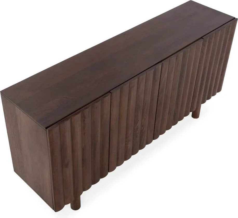 Hnedá komoda z mangového dreva 160x80x40 cm Tamira – MOME