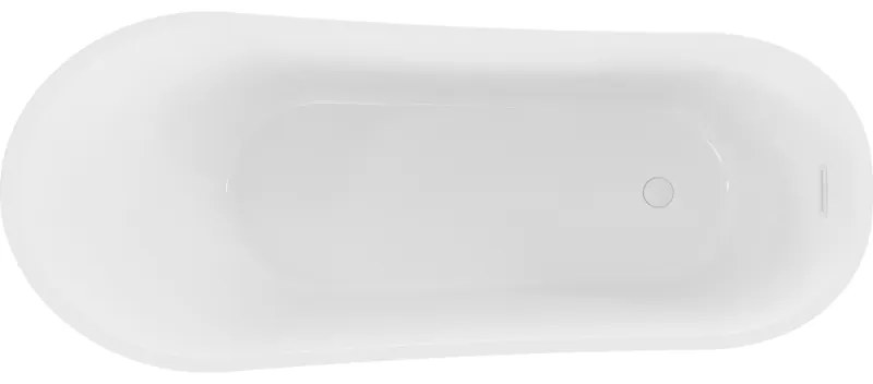 Mexen Alta, voľne stojaca vaňa 170 x 75 cm, biela, biely prepad, 52141707500-20