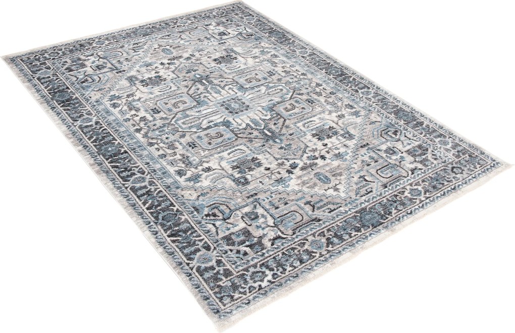 TA Koberec 3783A STRIEBORNÁ / D.GRAY MYSTIC Rozmer: 140x190 cm
