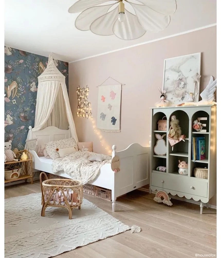 Biely prateľný ručne tkaný bavlnený koberec 120x160 cm Tribu Natural – Lorena Canals