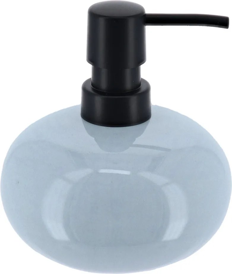 Dávkovač mydla Laveo, modrá/s čiernymi prvkami, 400 ml