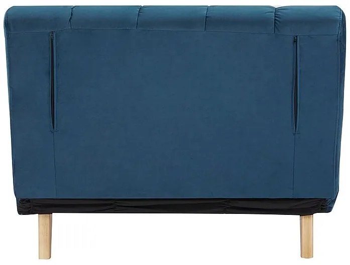 Modré rozkladacie kreslo BILLY VELVET