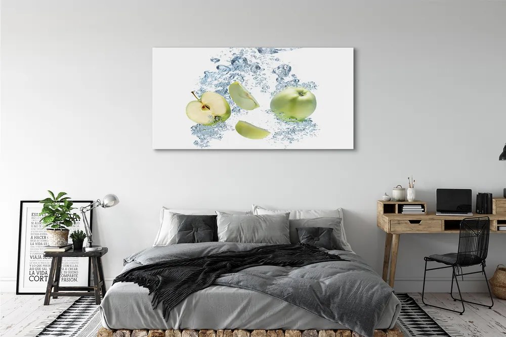 Obraz plexi Voda jablko nakrájaný 140x70 cm