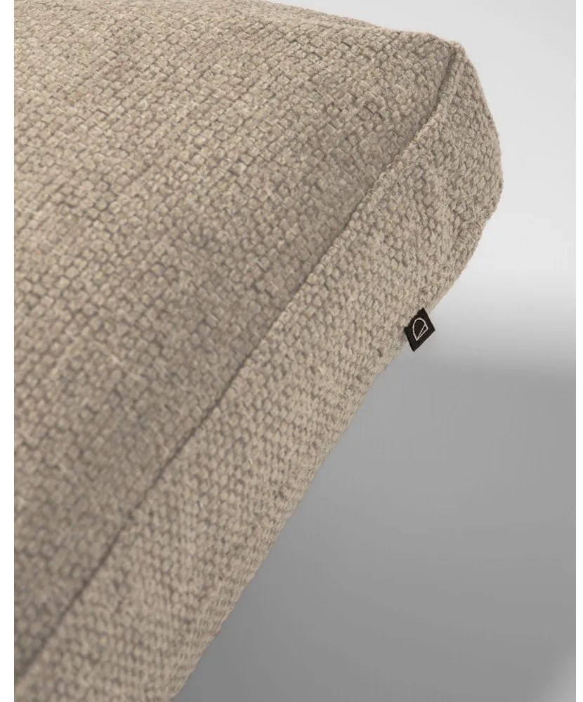 Béžový ženilkový vankúš na gauč Blok – Kave Home